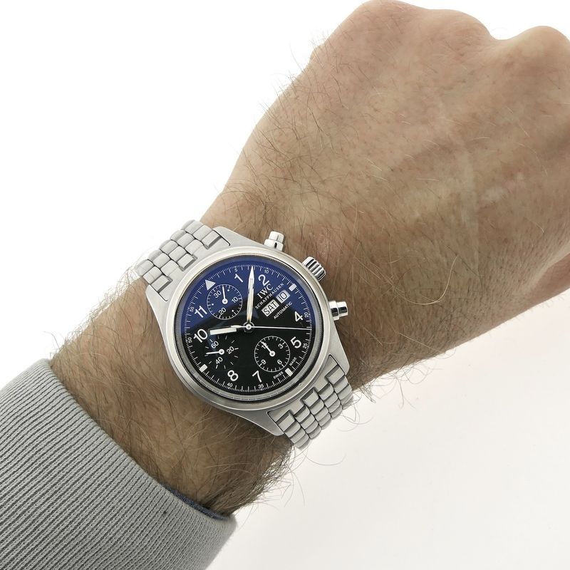 Image 16 of IWC Pilot Chronograph IW3706-007; Automatic men's watch