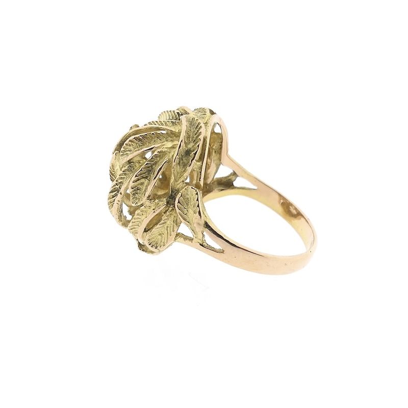 Image 7 of Gold ring with leaves