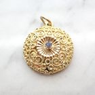 Image 2 of 18-karat gold filigree pendant with sapphire | Brevetto