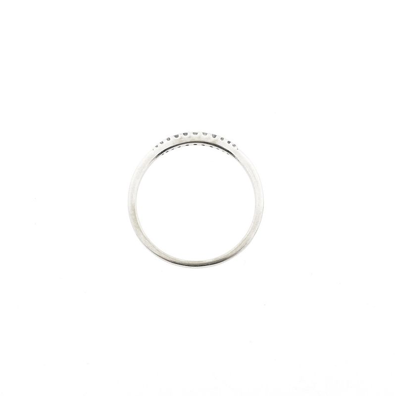 Image 4 of White gold ring with diamond | 0.05 ct.