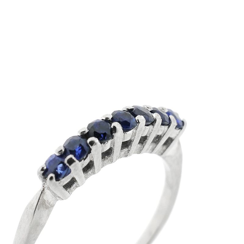 Image 3 of White gold ring with sapphire