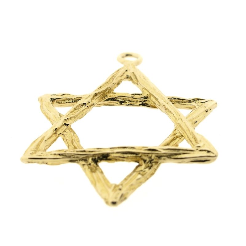 Image 7 of Gold pendant of a Star of David
