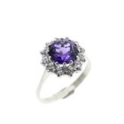 Image 3 of 8 Ct. Entourage/cocktail ring with amethyst and zirconia