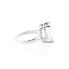 Image 5 of Silver solitaire ring with clear zirconia
