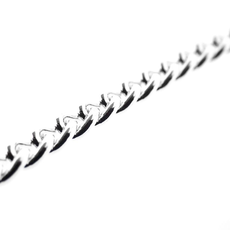 Image 4 of Silver gourmet link bracelet with engraving plate