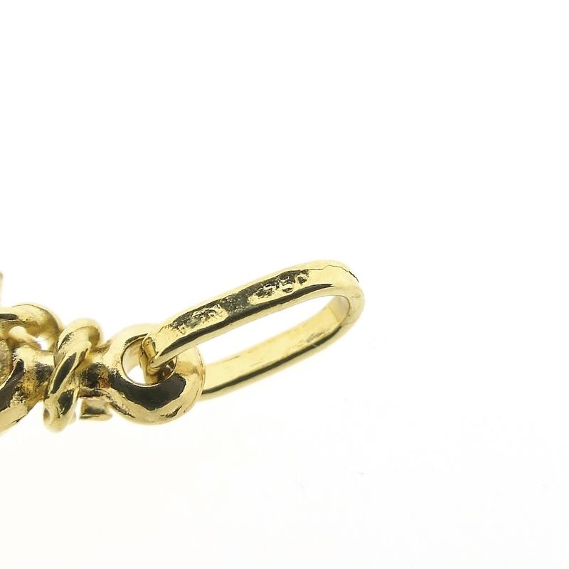 Image 7 of Gold pendant of an anchor with rope