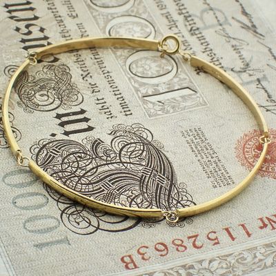 Image 2 of Gold bar link bracelet