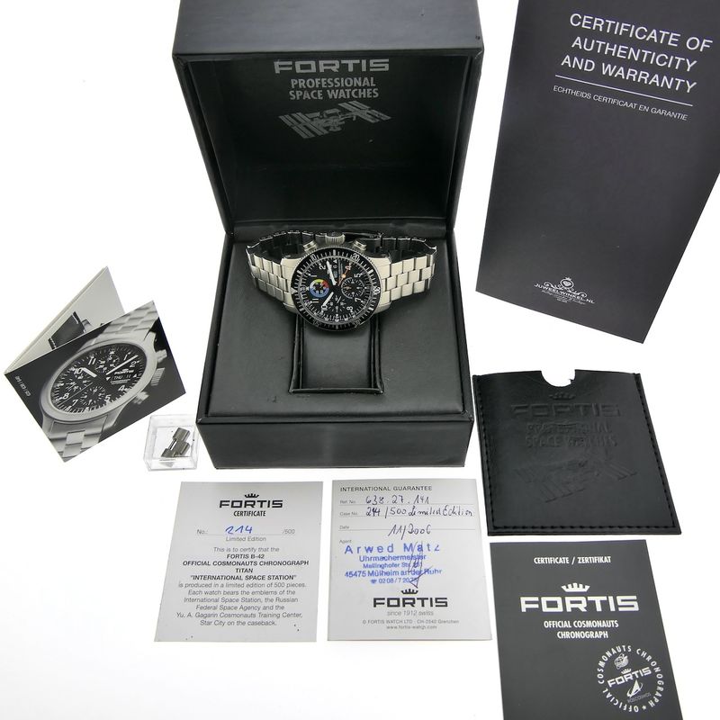 Image 4 of Fortis B42 Chronograph 'ISS Limited Edition'; Automatic Men's Watch