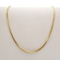 Golden Venetian link chain | 46 cm