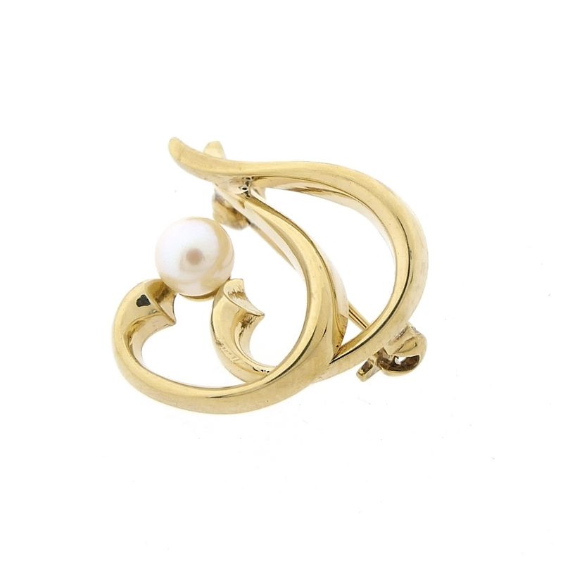 Image 4 of 8 carat vintage brooch with pearl