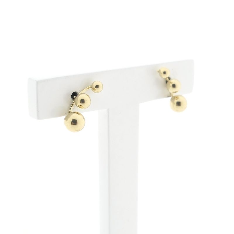 Image 3 of Gold stud earrings | Balls