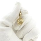 Image 5 of Vintage two-tone convex gold pendant