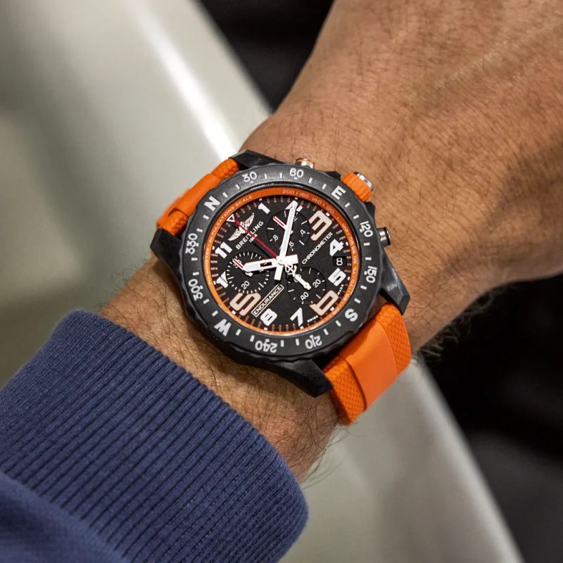Image 7 of Breitling Endurance Pro 'Orange' X82310; Chronograph men's watch