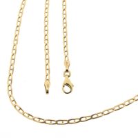 Midas gold navy link chain