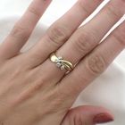 Image 6 of Golden fantasy ring with diamonds | 0.04 ct.