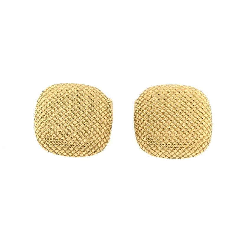 Image 3 of Gold cufflinks with pattern | Vintage