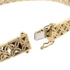 Image 10 of Gold link bracelet with pattern