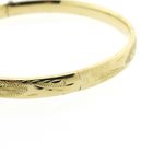 Image 7 of Vintage gold slave bracelet with engravings | Ø 64.5 mm