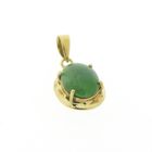 Image 3 of Gold pendant with jade