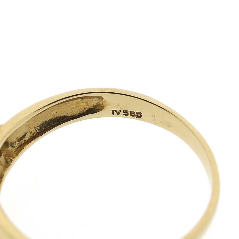 Image 6 of Gold solitaire ring with blue diamond | 0.50 ct.