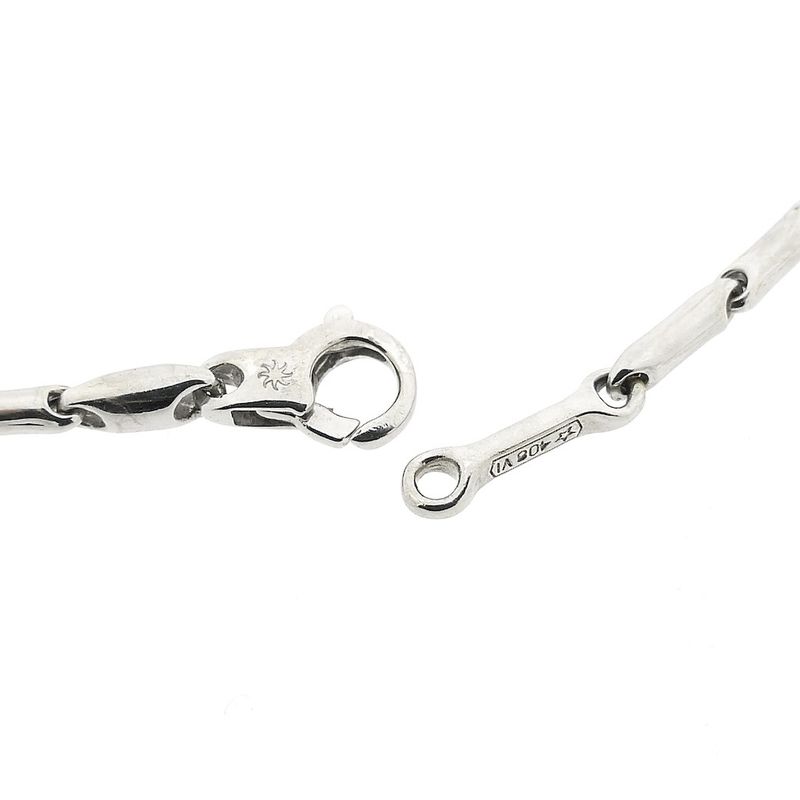 Image 4 of 18K white gold fantasy link chain; 44 cm | Chimento