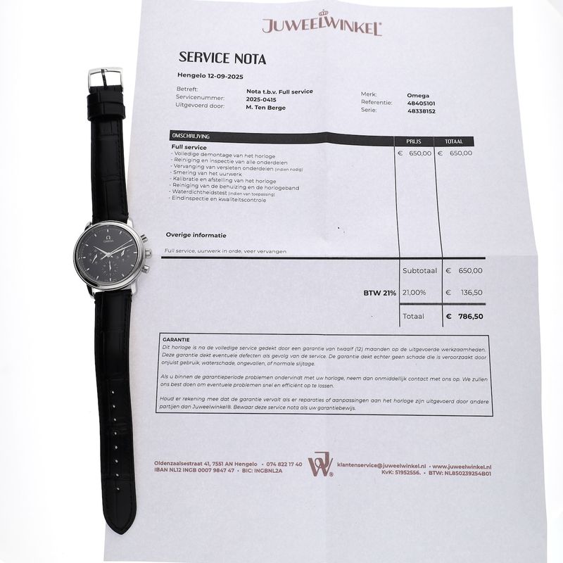 Image 19 of Omega De Ville Prestige 4840.51.01; Chronograph men's watch