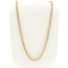 Image 1 of Two-tone gold navy link necklace; Men's | 71.5 cm