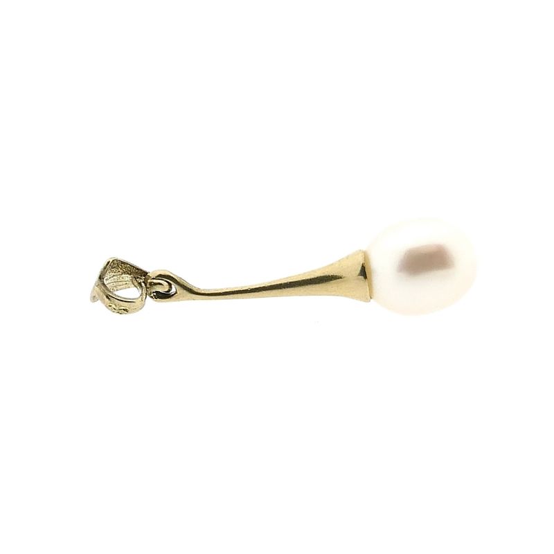 Image 3 of Gold Pendant with Cultured Pearl