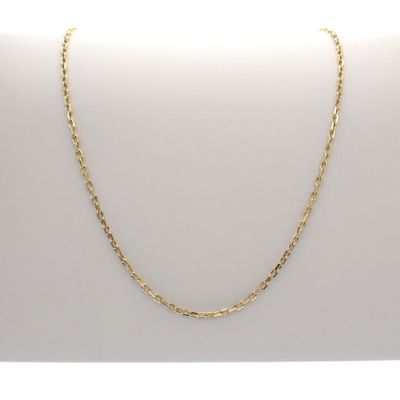 Image 1 of Gold anchor link chain | 67 cm