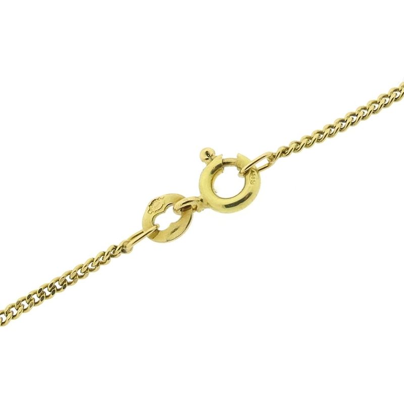 Image 4 of Gold flat gourmet link chain | 51.5 cm
