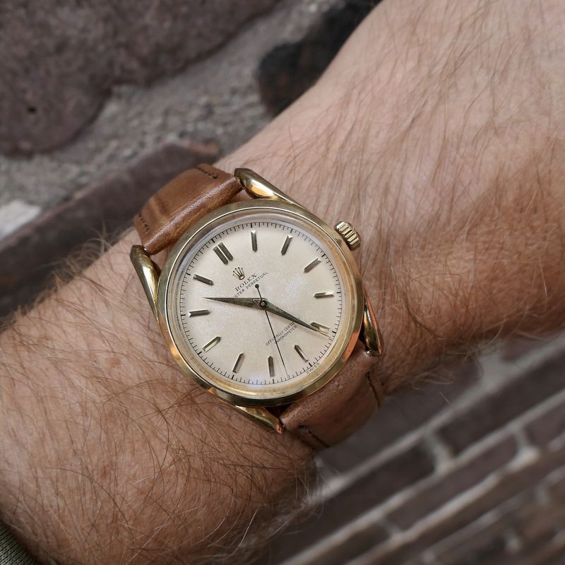 Image 17 of Rolex Oyster Perpetual 6290; Vintage 18k automatic watch from 1955