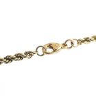 Image 4 of Gold long twisted link necklace | 72 cm