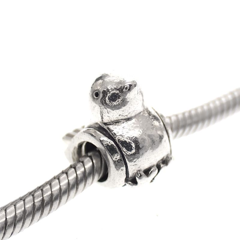 Image 2 of Pandora charm; Silver; Little Bird Charm