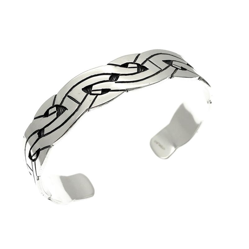 Image 1 of Silver tribal slave bracelet | Ø 62 mm