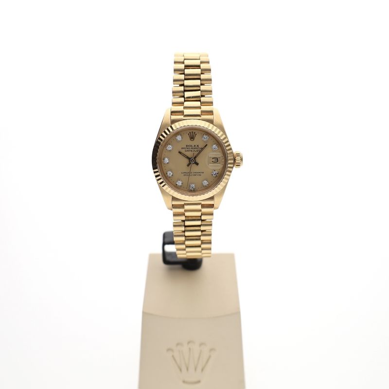 Image 15 of Rolex Lady-Datejust 26mm 6916; Vintage 18k Gold Women's Watch
