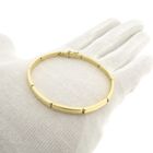 Image 8 of Gold bar link bracelet | 19 cm