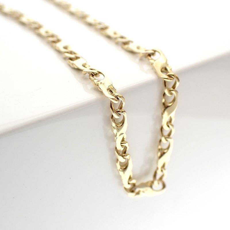 Image 3 of Gold infinity link necklace | 44 cm