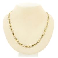 Two-tone gold fantasy link chain | 61.5 cm