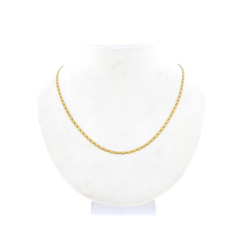 Image 1 of Gold flat fantasy chain | 45.5 cm