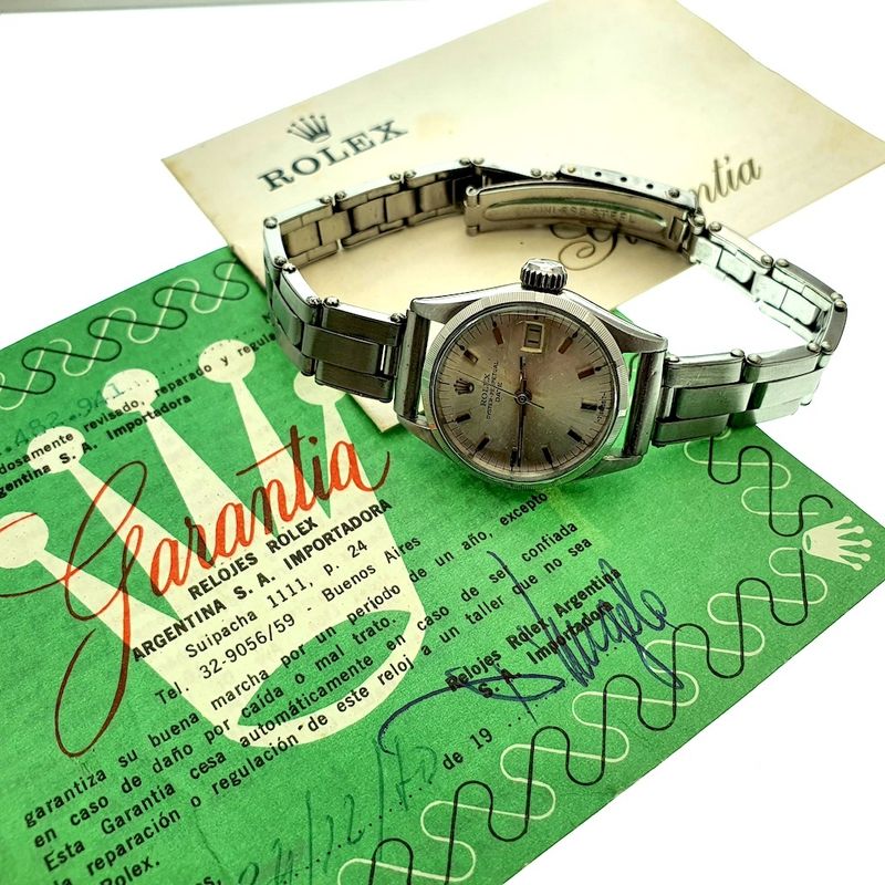 Image 4 of Rolex Oyster Perpetual Date; Vintage ladies watch | '68 Full set