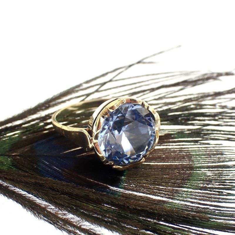 Image 7 of Gold ring with topaz | Vintage