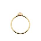 Image 5 of Gold ring with blood coral