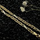 Image 2 of Two-tone gold navy link bracelet with diamonds