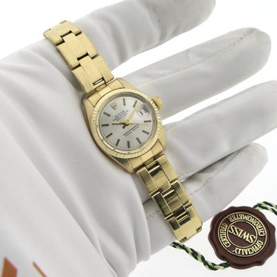 Rolex Lady Datejust 26mm 6927; 18k. Vintage ladies watch in full set Image 2 of Rolex Lady Datejust 26mm 6927; 18k. Vintage ladies watch in full set
