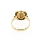 Image 3 of Vintage gold men's ring with garnet stones