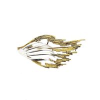 Two-tone gold brooch