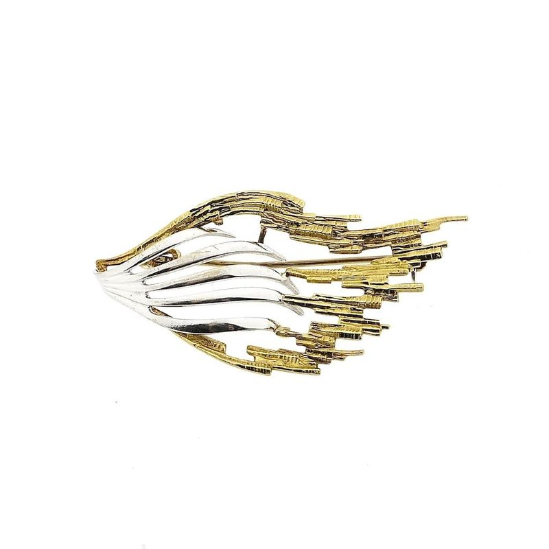 Image 1 of Two-tone gold brooch