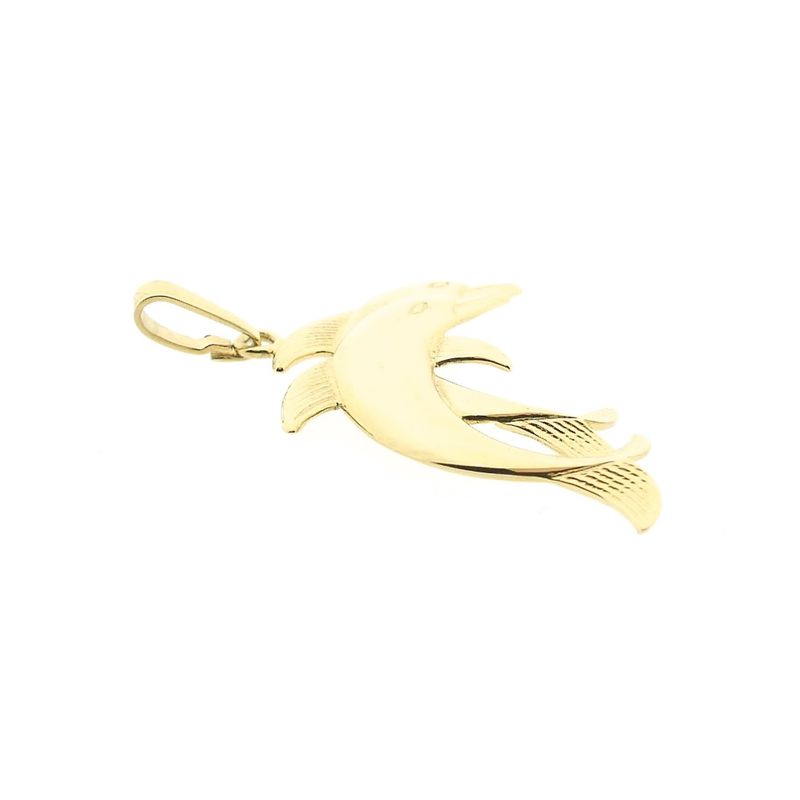 Image 7 of Gold pendant of dolphins