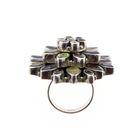 Image 8 of Silver ring with a mix of colored zirconia