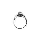 Image 5 of Antique white gold entourage ring with 0.10 ct diamond.